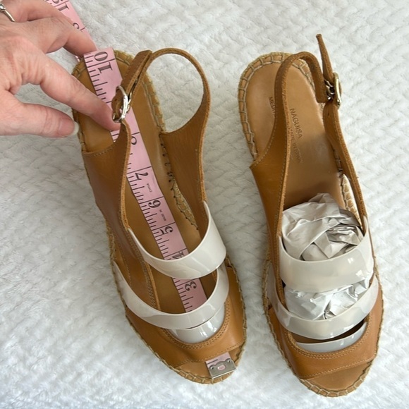 Anthropologie NAGUISA Espadrille Wedge Slingback Hand Crafted in Spain Sandals - Picture 10 of 17